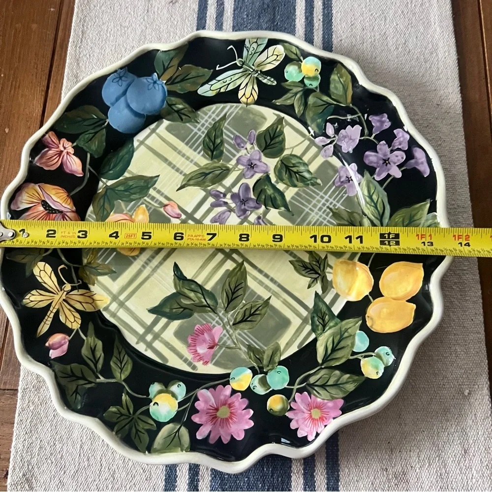 Tracy Porter Jardinere Chop Plate Round Platter New